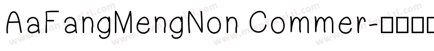 AaFangMengNon Commer字体转换